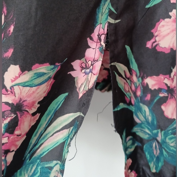 Floral print light rain jacket wind breaker - Picture 7 of 11